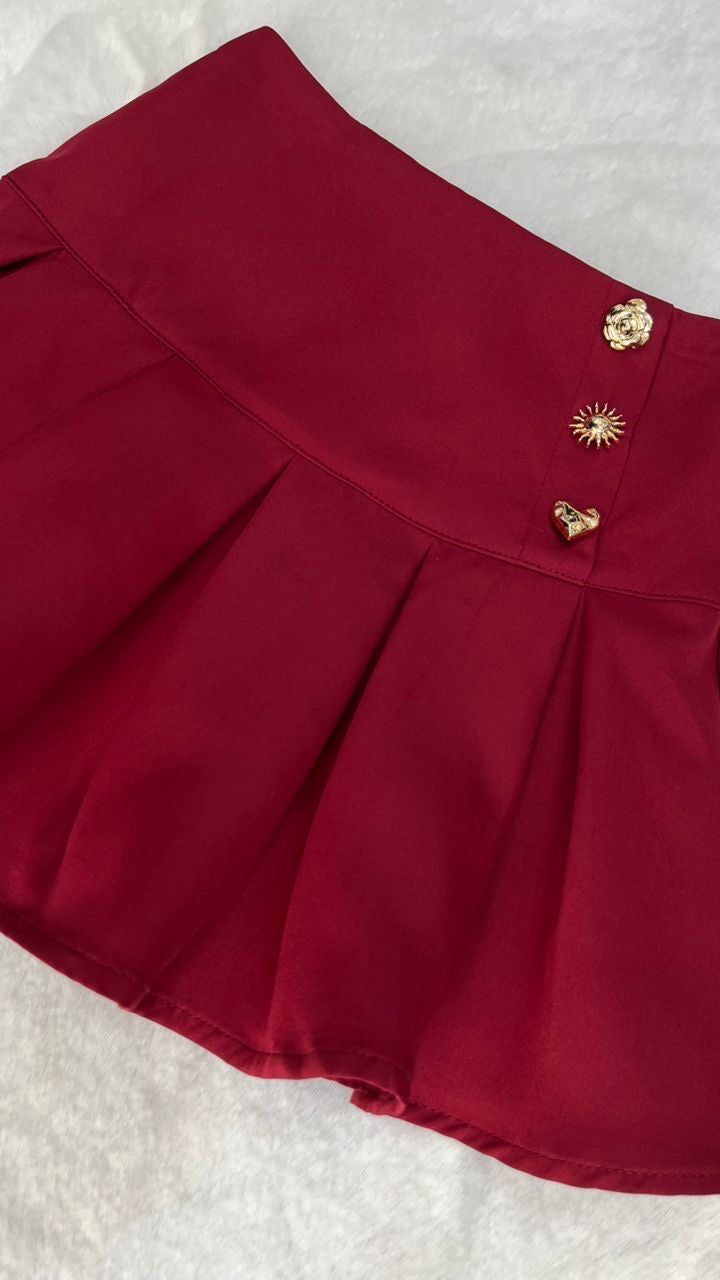 Jupe Bordeaux – Élégance & Confort ✨