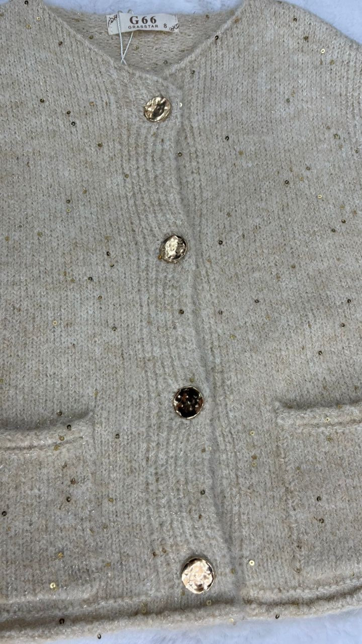 ✨ Gilet sans manches enfant – Maille douce blanc cassé