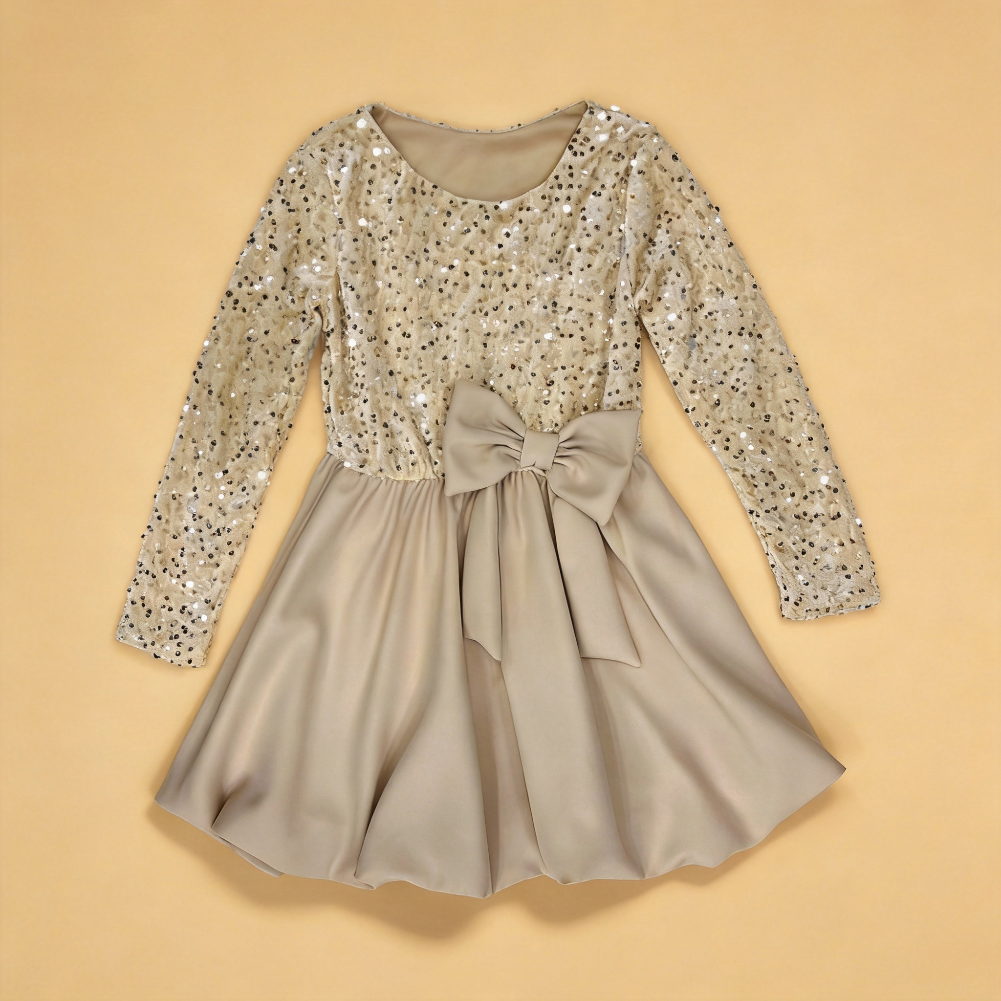 ✨ Robe enfant élégante – Dentelle & nœud couture